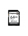 KINGSTON 64GB SDXC Industrial -40C to 85C C10 UHS-I U3 V30 A1 pSLC - nr 1