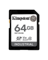 KINGSTON 64GB SDXC Industrial -40C to 85C C10 UHS-I U3 V30 A1 pSLC - nr 22
