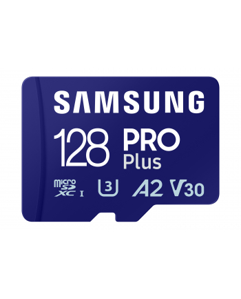 SAMSUNG PRO Plus microSD 128GB Up to 180MB/s Read and 130MB/s Write speed with Class 10 4K UHD incl. Card reader 2023