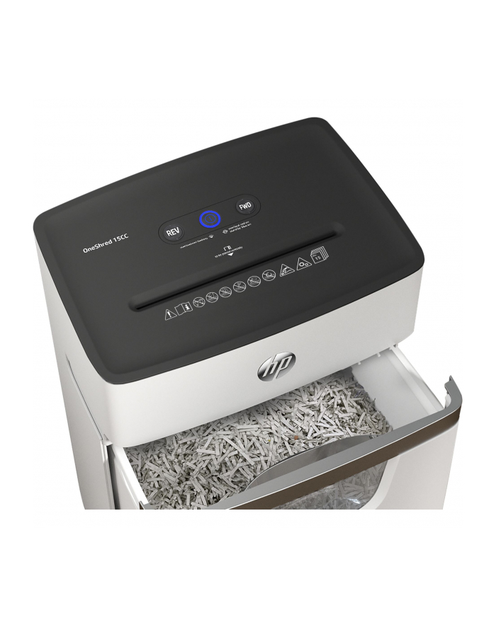 hewlett-packard Niszczarka HP ONESHRED 15CC, 20L jasnoszara główny