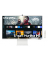 samsung Monitor 32 cale LS32CM801UUXDU VA 3840x2160 UHD 16:9 1xHDMI 1xUSB-C (65W) 2xUSB 2.0 4ms(GTG) WiFi/BT HAS+PIVOT Webcam głośniki płaski biały SMART 2 la - nr 34