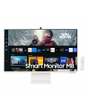 samsung Monitor 32 cale LS32CM801UUXDU VA 3840x2160 UHD 16:9 1xHDMI 1xUSB-C (65W) 2xUSB 2.0 4ms(GTG) WiFi/BT HAS+PIVOT Webcam głośniki płaski biały SMART 2 la - nr 39