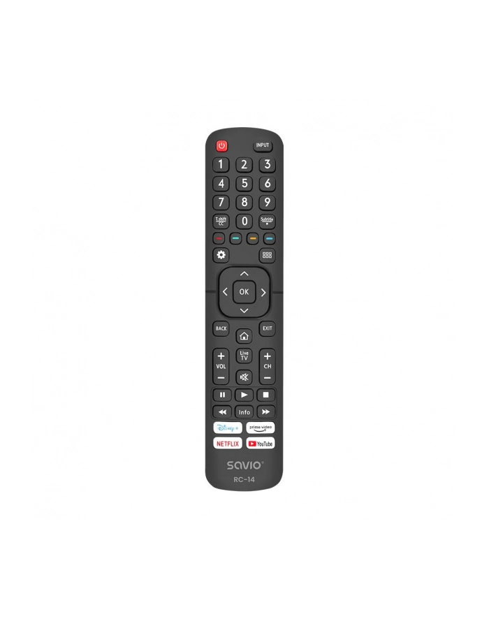 savio Pilot uniwersalny do TV HISENSE, SMART TV, RC-14 główny