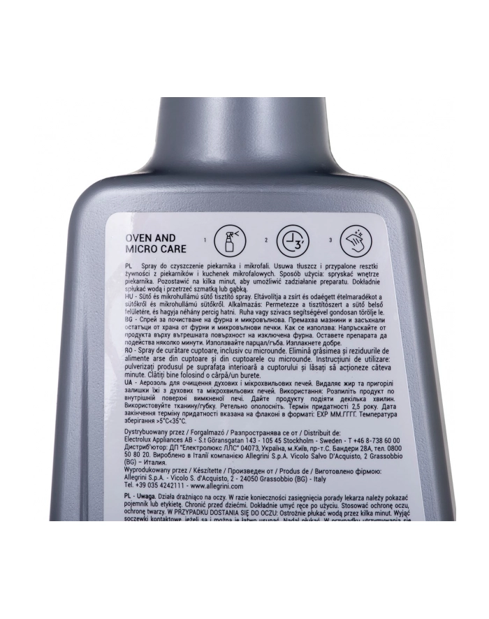 Preparat do czyszczenia ELECTROLUX M3OCS300 500ml główny