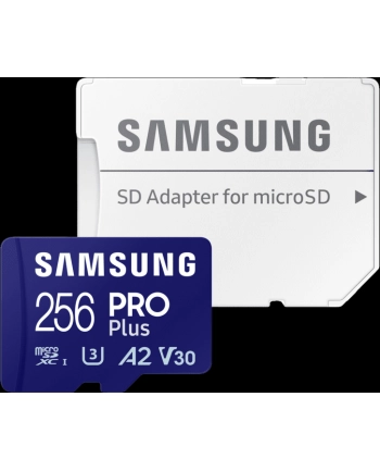 samsung Karta pamięci microSD PRO Plus MD-MD256SA/(wersja europejska) + adapter nr 2