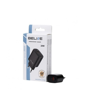 beline Ładowarka sieciowa 20W USB-C + USB-A czarna