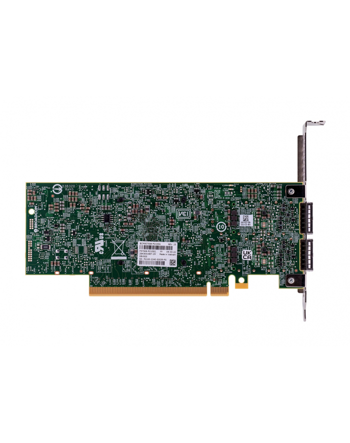 Broadcom karta siecowa P2100G 2x 100GbE QSFP56 PCIe NIC 40 x16 główny