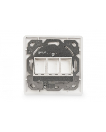 DIGITUS Leerdose Keystone Module,3xRahmen 80x80mm+Zentralp.