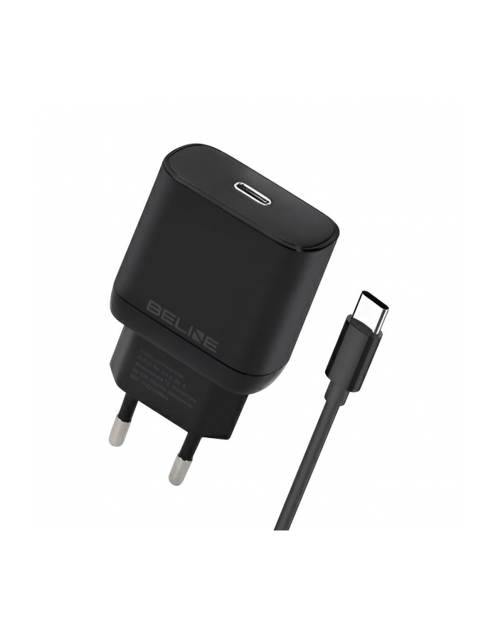 beline Ładowarka sieciowa 25W USB-C + kabel USB-C, czarna główny