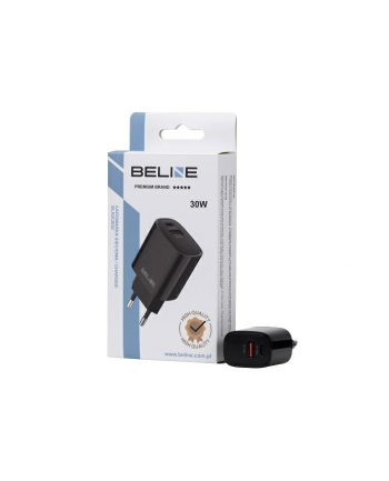 beline Ładowarka sieciowa 30W USB-C + USB-A, czarna