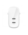 belkin Ładowarka podwójna 30W USB-C, Power Delivery 60W biała - nr 16