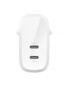 belkin Ładowarka podwójna 30W USB-C, Power Delivery 60W biała - nr 25