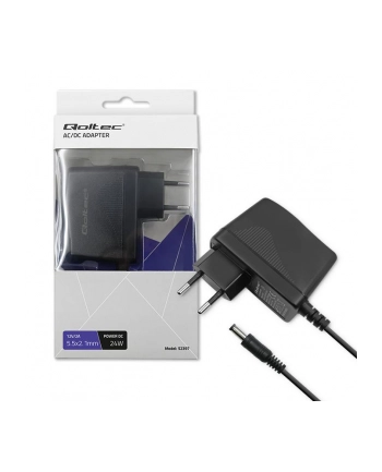 qoltec Zasilacz wtyczkowy 24W | 12V | 2A | 5.5*2.1 nr 1