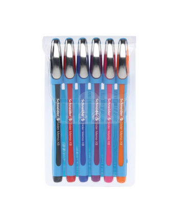 pbs connect Długopisy SCHNEID-ER Slider Memo, XB, 6 kolorów