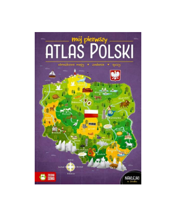 zielona sowa Książeczka Mój pierwszy atlas Polski