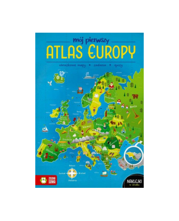 zielona sowa Książeczka Mój pierwszy atlas Europy