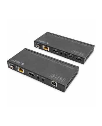 digitus Przedłużacz/Extender HDMI 4K 60Hz 150m po skrętce Cat.6A/7/8 HDBaseT HDCP2.2 IR EDID PoC, zestaw