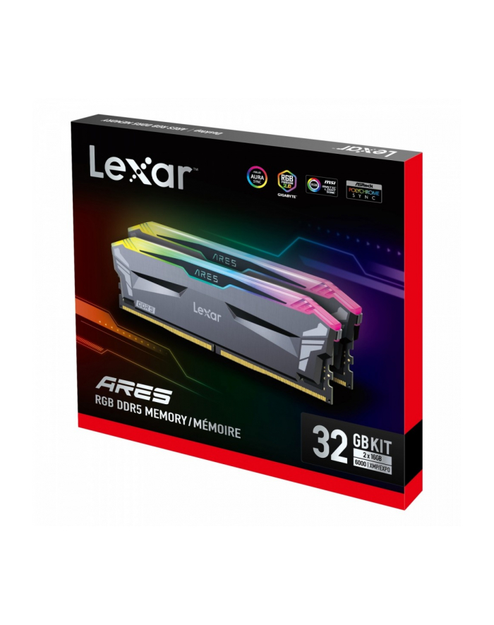 lexar Pamięć DDR5 ARES RGB Gaming 32GB(2*16GB)/6000 CL30 główny