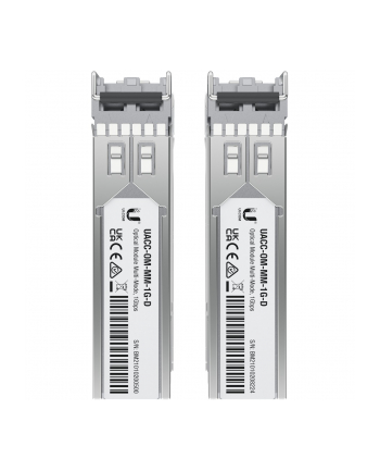 ubiquiti Światłowód wielomodowy SFP, LC, 550m, 850nm, UACC-OM-MM-1G-D-2