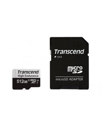 TRANSCEND 512GB microSD w/ adapter UHS-I U3 High Endurance nr 2