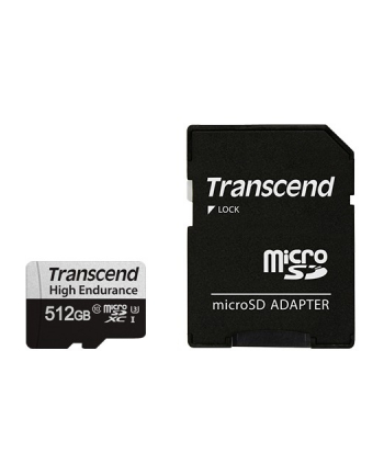 TRANSCEND 512GB microSD w/ adapter UHS-I U3 High Endurance nr 1