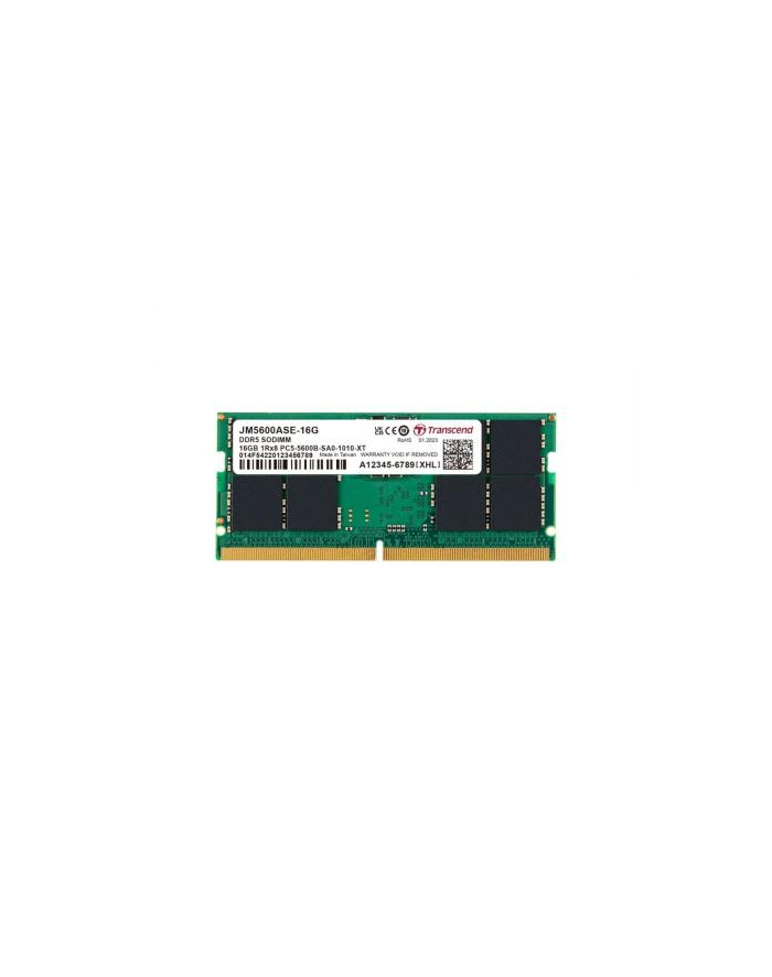 TRANSCEND 16GB JM DDR5 5600 SO-DIMM 1Rx8 2Gx8 CL46 1.1V główny