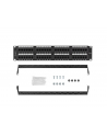 LANBERG Patch Panel 48port 2U 19inch kat.6 UTP czarny - nr 19