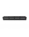 LANBERG Patch Panel 48port 2U 19inch kat.6 UTP czarny - nr 24