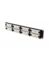 LANBERG Patch Panel 48port 2U 19inch kat.6 UTP czarny - nr 25