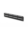 LANBERG Patch Panel 48port 2U 19inch kat.6 UTP czarny - nr 27