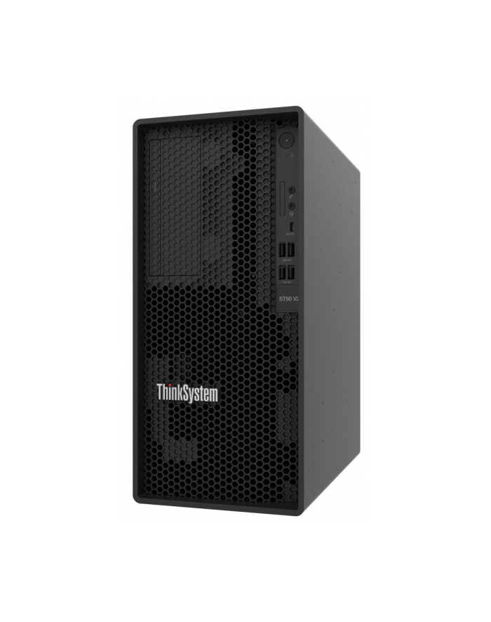 LENOVO ThinkSystem ST50 V2 Xeon E-2324G 4C 3.1GHz 65W 1x16GB 3200MHz UDIMM 2x960GB 5400Pro SATA SSD SW RAID 1x500W PSU noDVD 3YR główny