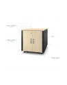 APC NetShelter Soundproof Server Rack 12U 110-240V 783H x 750W x 1134D mm Maple - nr 19