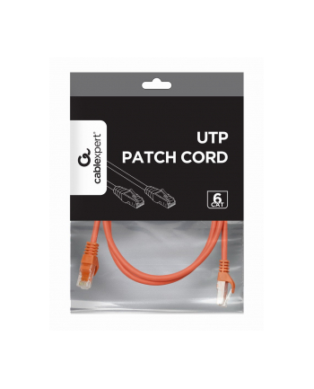 GEMBIRD patchcord kat 6 UTP zalewane końcówki 1.5m czerwony