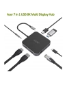 ACER 7 in 1 USB4 8K Multi Display hub HDMI + DP + 2xUSB3.2 + USB C + RJ45 + 3.5mm Audio Port - nr 24