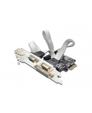 Kontroler PCI-Express 2xserial DB9 COM RS232, 1xparallel DB25 LPT
