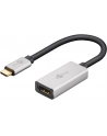 goobay USB adapter, USB-C plug > HDMI socket (Kolor: CZARNY/silver, 15cm) - nr 2
