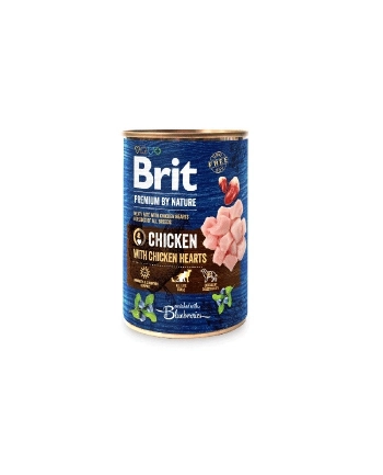 Brit Premium By Nature Kurczak i serca puszka 400g