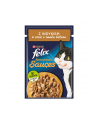 purina nestle Karma Felix Sensations indyk w sosie bekonowym 85g - nr 1