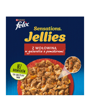 purina nestle Karma Felix Sensations Wołowina Pomidory 85g