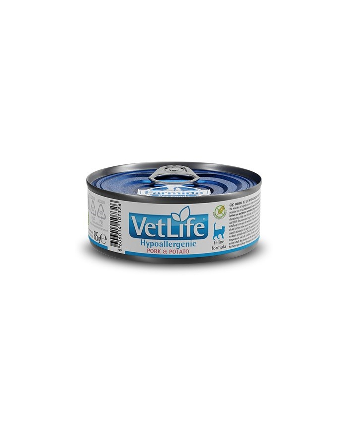 FARMINA VET LIFE NATURAL DIET CAT HYPOALLERGENIC PORK'amp;POTATO 85g główny