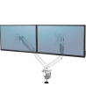 Fellowes Ergonomia  ramię na 2 monitory - seria Platinum, białe - nr 9