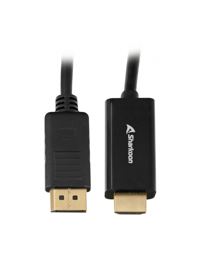 Sharkoon Displayport 1.2 to HDMI 4K Black 2m ACTIVE 4Kx2K 60hz cable adapter główny