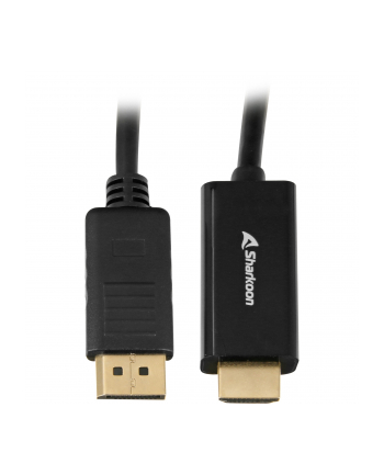 Sharkoon Displayport 1.2 to HDMI 4K Black 3m ACTIVE 4Kx2K 60hz cable adapter