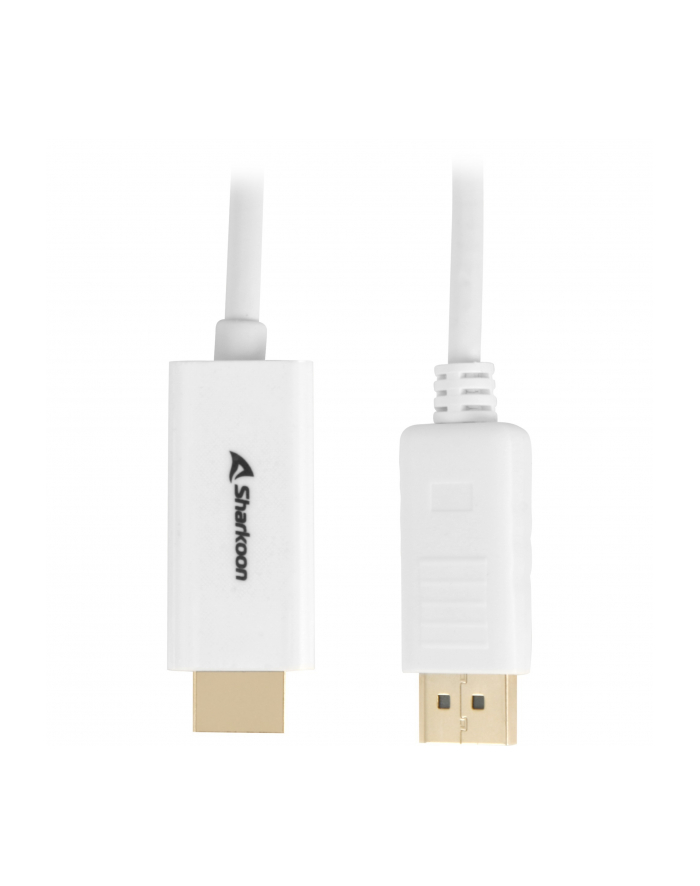 Sharkoon Displayport 1.2 to HDMI 4K White 2m ACTIVE 4Kx2K 60hz cable adapter główny