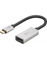 goobay USB adapter, USB-C plug > HDMI socket (Kolor: CZARNY/silver, 15cm) - nr 9