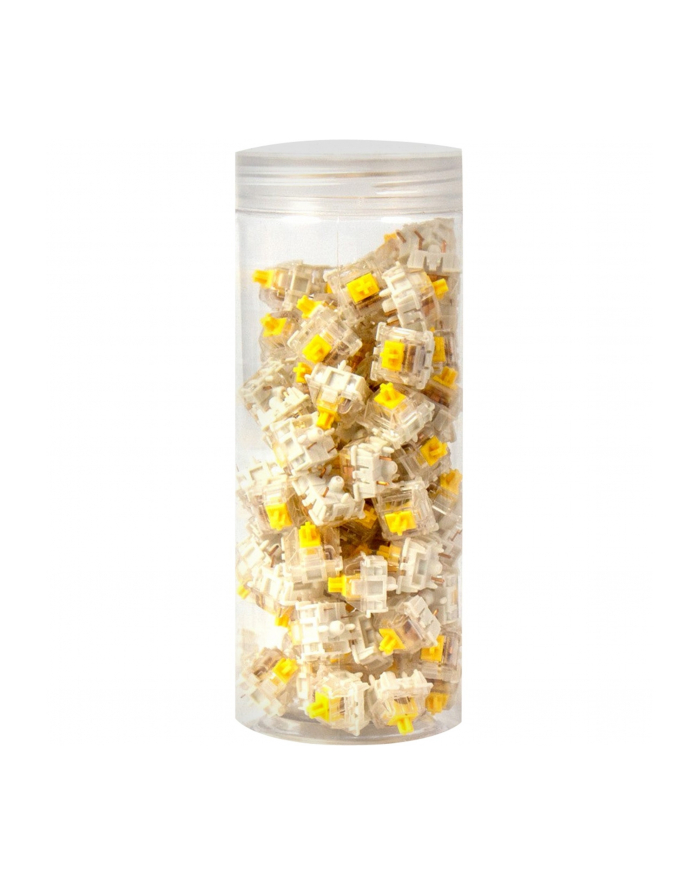 Keychron Gateron Silent Yellow Switch Set, Key Switches (Yellow/Transparent, 110 Pieces) główny