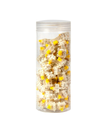 Keychron Gateron Silent Yellow Switch Set, Key Switches (Yellow/Transparent, 110 Pieces)