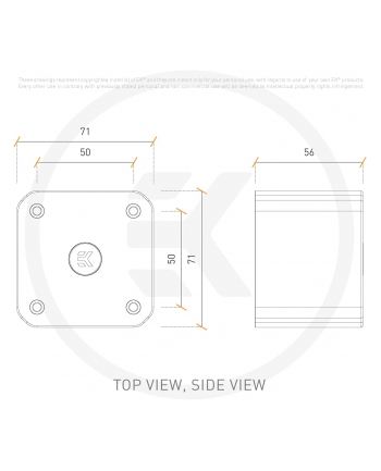 EKWB EK-Quantum Convection D5 - Gold, cover (gold, for D5 pumps)