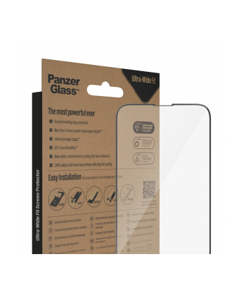 PanzerGlass screen Protector Ultra-Wide Fit, protective film (transparent, iPhone 14/13/13 Pro)