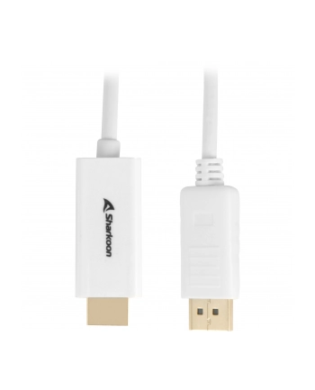 Sharkoon Displayport 1.2 to HDMI 4K White 2m ACTIVE 4Kx2K 60hz cable adapter nr 1